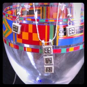 Sterling & Marcasite set